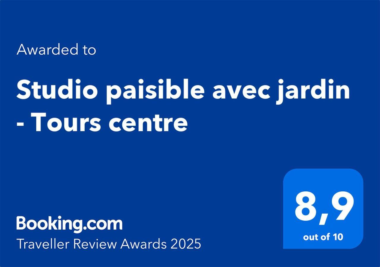 Studio Paisible Avec Jardin - Tours Centre Exteriér fotografie